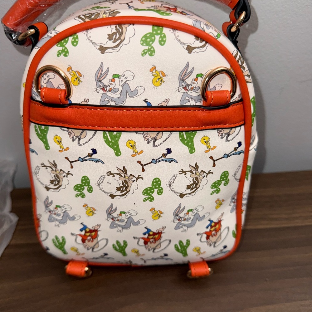 Looney Tunes Cartoon Print Backpack NWT